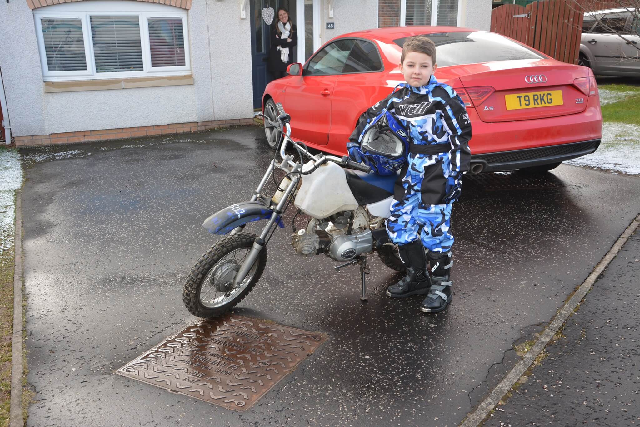 My Grandson Josh with his fist bike